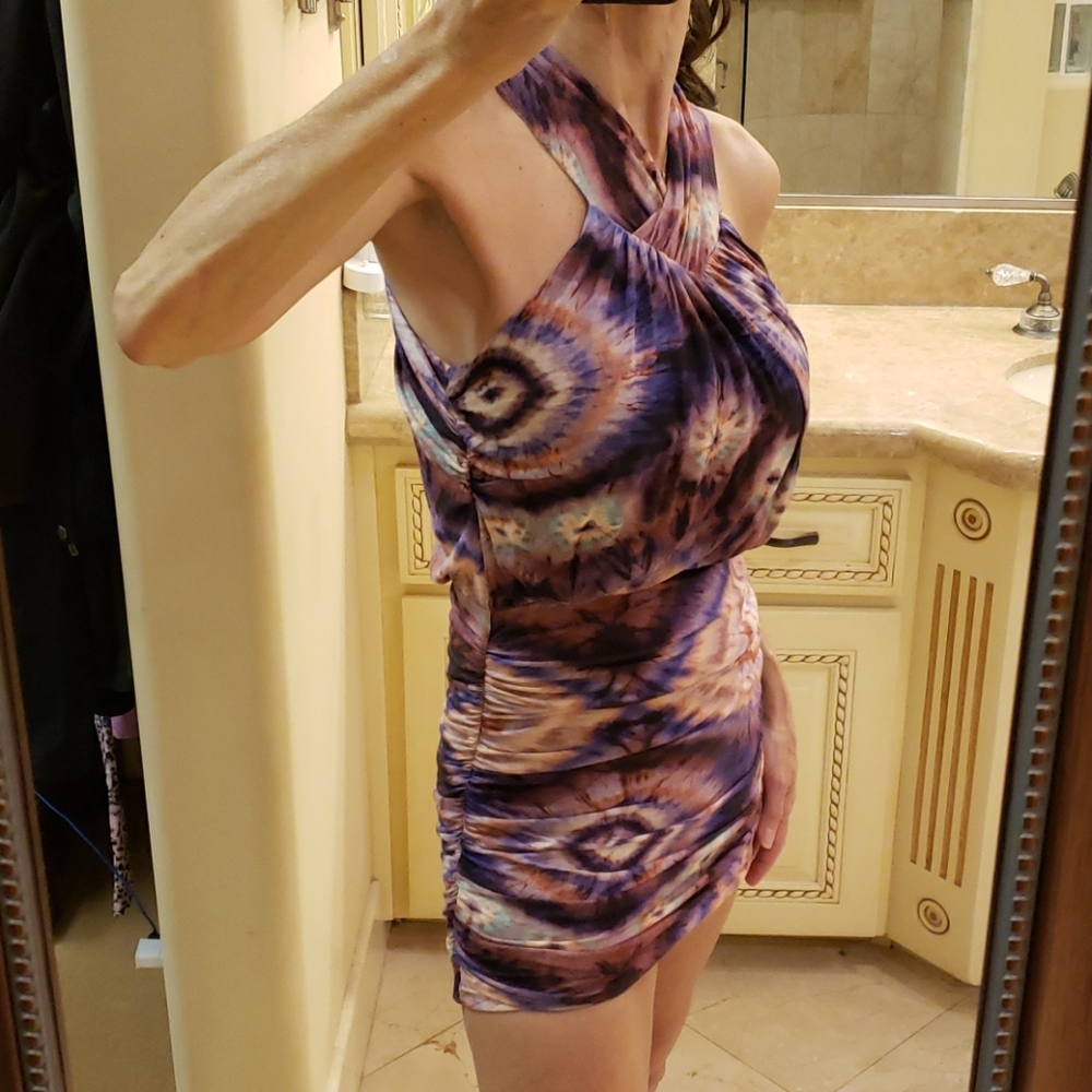 Young Fabulous & Broke tye-dye mini dress, XS - Picture 2 of 16